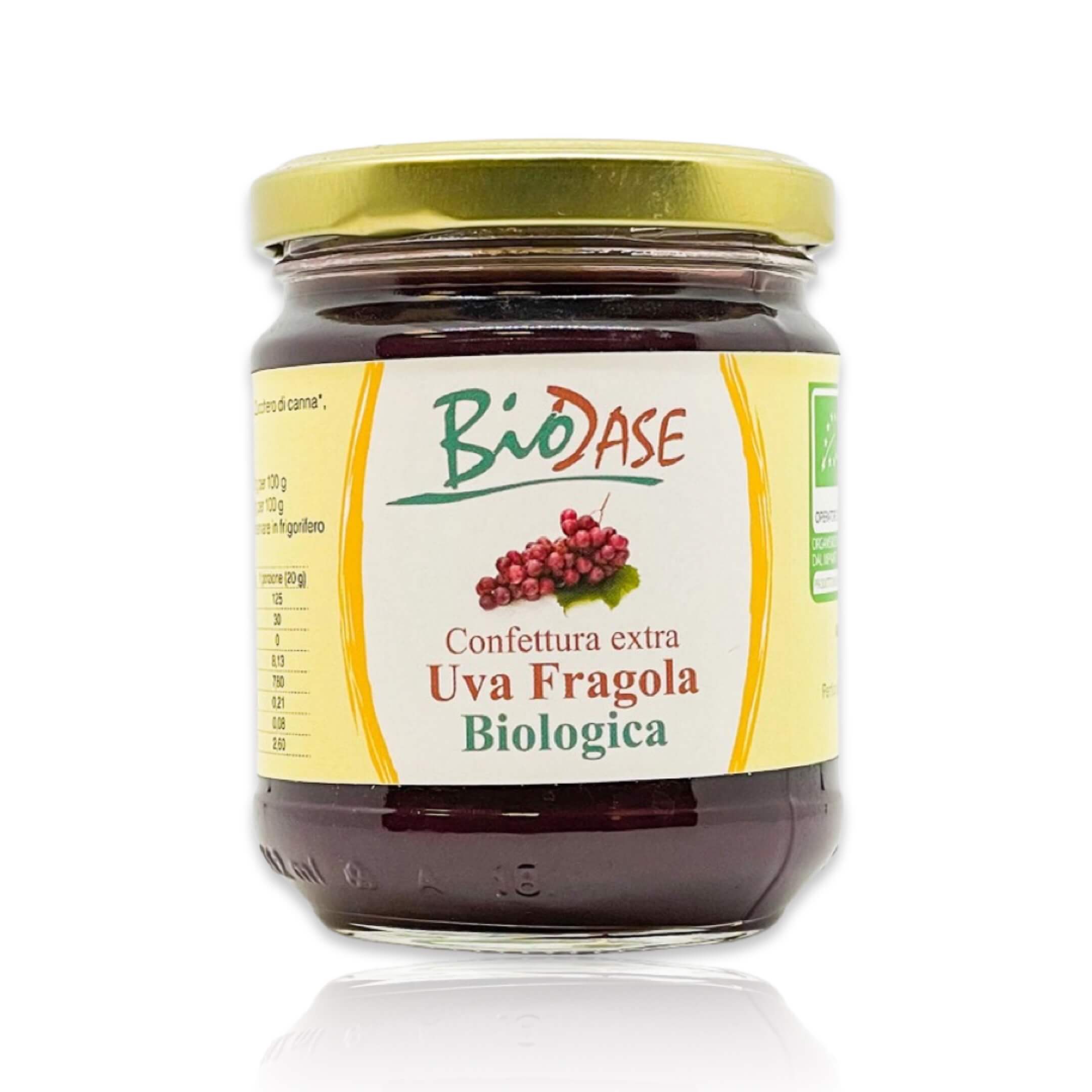 Confettura Extra Di Uva Fragola Biologica Bresciana Biodase 0845